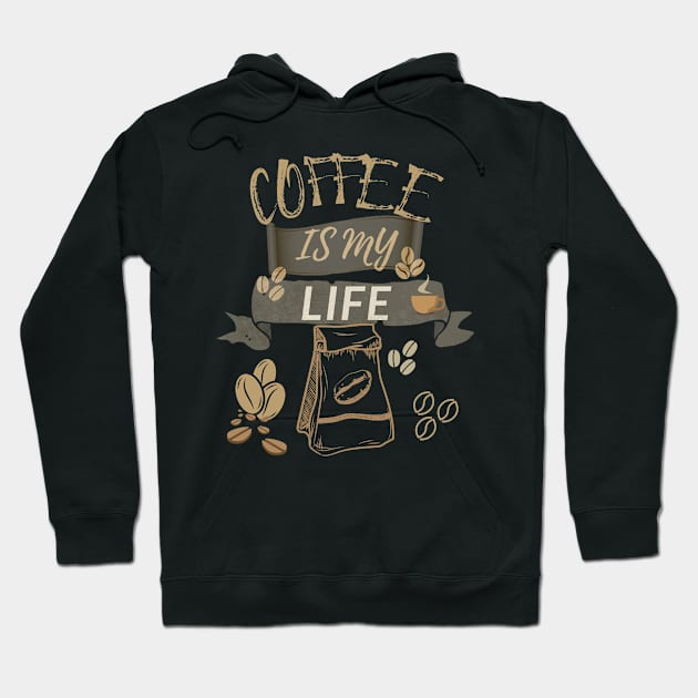 Coffee Is My Life Hoodie by olaviv